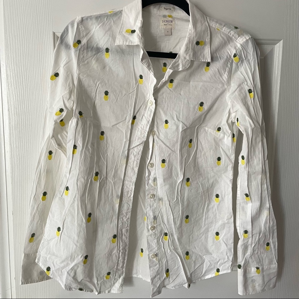 J. Crew pineapple button down